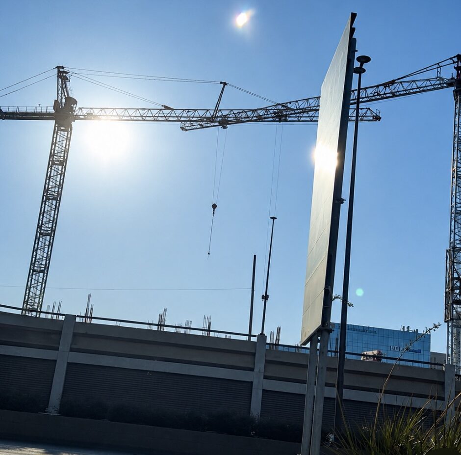 Construction crane on a job site — contractor bonds and insurance guide