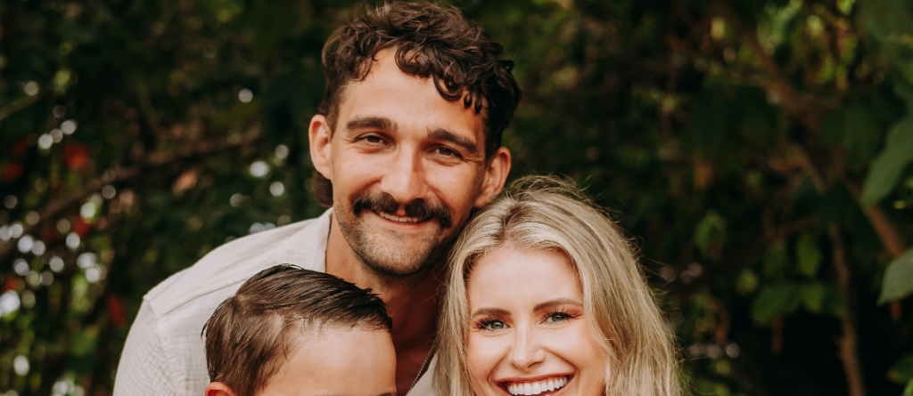 Nelson, GIBB Insurance Services agent in The Woodlands, TX, with his wife and two children